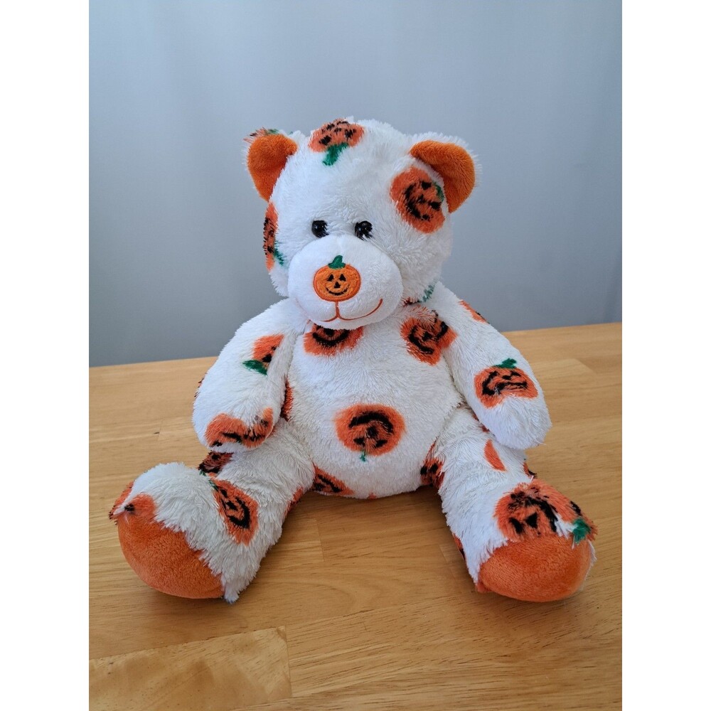 Pawsome Pumpkin Build A Bear Halloween Plush Toy Jack O Lantern Limited Edition